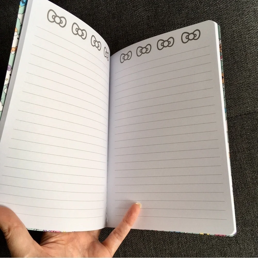 Hello Kitty “HK” Notebook, Blue, 80 lined pages